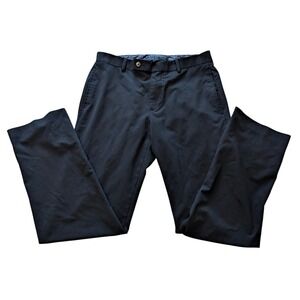 Lauren Ralph Lauren Mens Black Dress Pants Recycled Poly Blend 30W x 30L